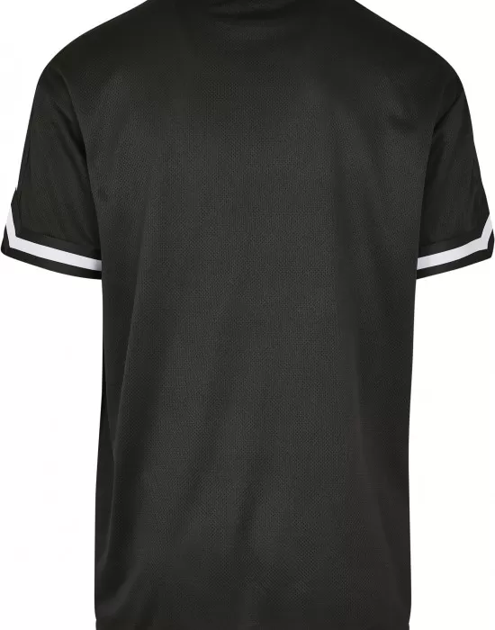 Мъжка тениска в черно Urban Classics Oversized Stripes Mesh, Тениски - Hoodstyle.bg