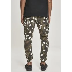Мъжки карго панталон в камуфлажен цвят Urban Classics Geometric Camo Stretch Twill Cargo Pants 