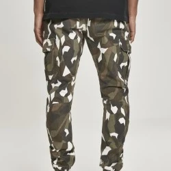 Мъжки карго панталон в камуфлажен цвят Urban Classics Geometric Camo Stretch Twill Cargo Pants 