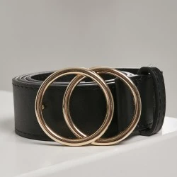Колан от синтетична кожа в черен цвят Urban Classics Ring Buckle Belt black