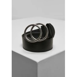 Колан в черен цвят Urban Classics Ring Buckle от синтетична кожа