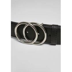 Колан в черен цвят Urban Classics Ring Buckle от синтетична кожа
