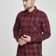 Мъжка червена карирана риза Urban Classics blk/red, Ризи - Hoodstyle.bg
