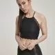 Дамски топ в черен цвят Urban Classics Ladies Laces String Top black, Топове - Hoodstyle.bg