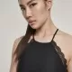 Дамски топ в черен цвят Urban Classics Ladies Laces String Top black, Топове - Hoodstyle.bg