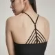 Дамски топ в черен цвят Urban Classics Ladies Laces String Top black, Топове - Hoodstyle.bg