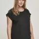 Дамска изчистена тениска Urban Classics в черно, Тениски - Hoodstyle.bg