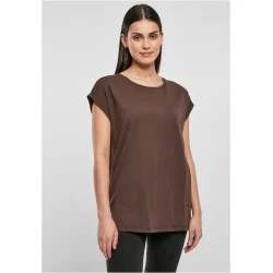Дамска тениска с паднали ръкави в кафяв цвят Urban Classics Ladies Organic Tee