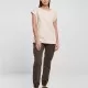 Дамска тениска с паднали ръкави в светлорозов цвят Urban Classics Ladies Organic Tee, Тениски - Hoodstyle.bg