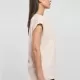 Дамска тениска с паднали ръкави в светлорозов цвят Urban Classics Ladies Organic Tee, Тениски - Hoodstyle.bg
