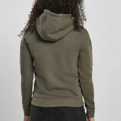 Дамски суичър в цвят маслина Urban Classics Ladies Organic Hoody 