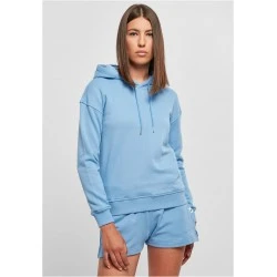 Дамски суичър с качулка в светлосин цвят Urban Classics Ladies Organic Hoody