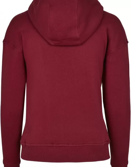 Дамски суичър в цвят бордо Urban Classics Ladies Organic Hoody, Суичъри - Hoodstyle.bg