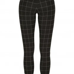 Дамски клин в черно Urban Classics Ladies Check High Waist Leggings
