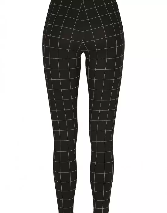 Дамски клин в черно Urban Classics Ladies Check High Waist Leggings, Клинове - Hoodstyle.bg
