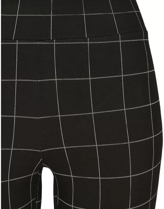 Дамски клин в черно Urban Classics Ladies Check High Waist Leggings, Клинове - Hoodstyle.bg