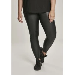 Дамски кожен клин в черно Urban Classics Ladies Faux Leather High Waist Leggings black 