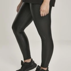 Дамски кожен клин в черно Urban Classics Ladies Faux Leather High Waist Leggings black 