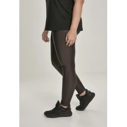 Дамски кожен клин в тъмночервено Urban Classics Ladies Faux Leather High Waist Leggings