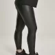 Дамски кожен клин в черно Urban Classics Ladies Faux Leather High Waist Leggings black, Клинове - Hoodstyle.bg