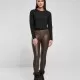 Дамски кожен клин в кафяв цвят Urban Classics Ladies Faux Leggings, Клинове - Hoodstyle.bg