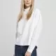 Дамска блуза в бяло Urban Classics Ladies Oversized High Neck Crew, Блузи - Hoodstyle.bg