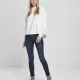 Дамска блуза в бяло Urban Classics Ladies Oversized High Neck Crew, Блузи - Hoodstyle.bg