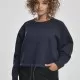 Къс дамски пуловер Urban Classics в тъмно синьо, Блузи - Hoodstyle.bg
