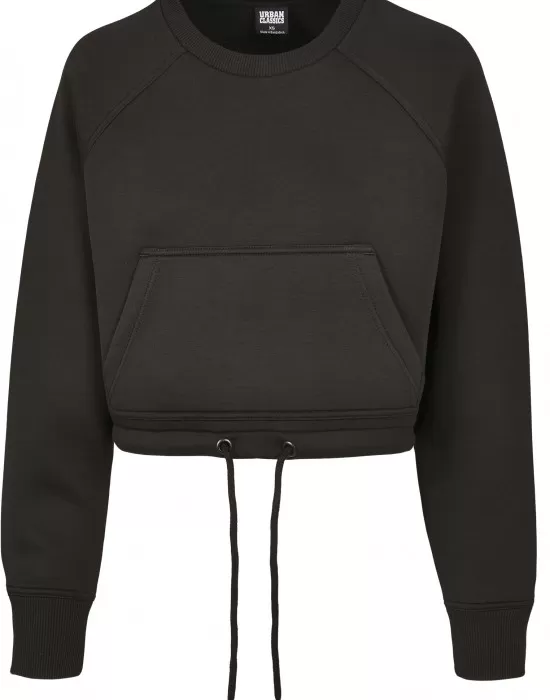 Къс дамски пуловер Urban Classics в черно, Блузи - Hoodstyle.bg