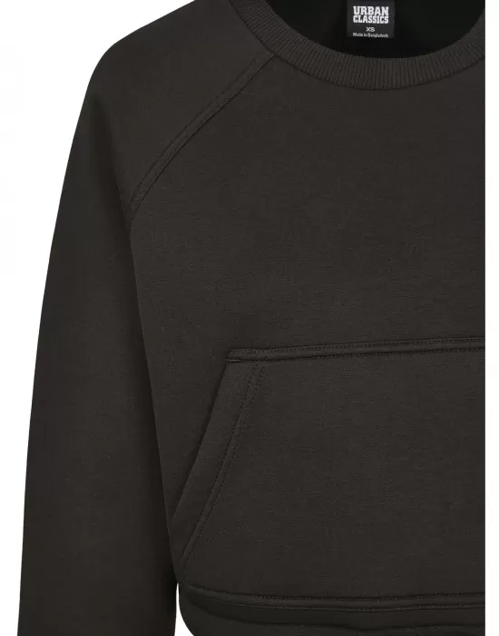 Къс дамски пуловер Urban Classics в черно, Блузи - Hoodstyle.bg