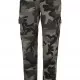 Дамски карго панталон в сив камуфлажен цвят Urban Classics Ladies High Waist Camo Cargo Pants, Панталони - Hoodstyle.bg
