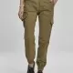 Дамски карго панталон в цвят зряла маслина Urban Classics Ladies High Waist Cargo Pants, Панталони - Hoodstyle.bg