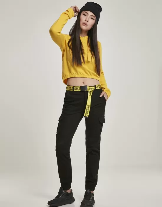 Дамски карго панталон в черно Urban Classics Ladies High Waist Cargo Pants, Панталони - Hoodstyle.bg