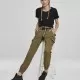 Дамски карго панталон в цвят зряла маслина Urban Classics Ladies High Waist Cargo Pants, Панталони - Hoodstyle.bg