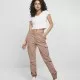 Дамски карго панталон Urban Classics Ladies High Waist Cargo Pants  в цвят пепел от рози, Панталони - Hoodstyle.bg