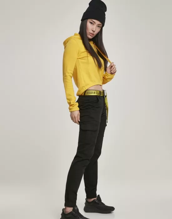 Дамски карго панталон в черно Urban Classics Ladies High Waist Cargo Pants, Панталони - Hoodstyle.bg