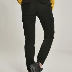 Дамски карго панталон в черно Urban Classics Ladies High Waist Cargo Pants