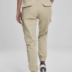 Дамски карго панталон в бежово Urban Classics Ladies High Waist Cargo Pants 