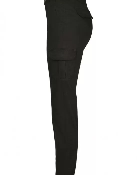 Дамски карго панталон в черно Urban Classics Ladies High Waist Cargo Pants, Панталони - Hoodstyle.bg