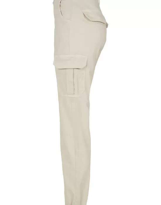 Дамски карго панталон в пясъчен цвят Urban Classics Ladies High Waist Cargo Pants, Панталони - Hoodstyle.bg