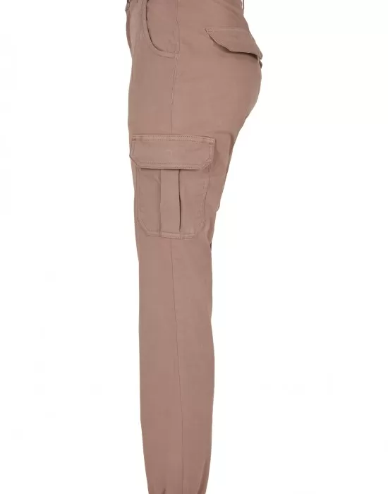 Дамски карго панталон Urban Classics Ladies High Waist Cargo Pants  в цвят пепел от рози, Панталони - Hoodstyle.bg