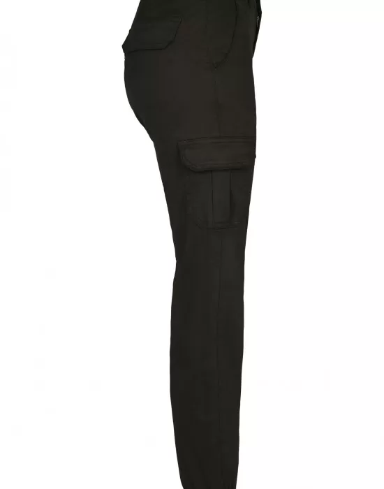 Дамски карго панталон в черно Urban Classics Ladies High Waist Cargo Pants, Панталони - Hoodstyle.bg