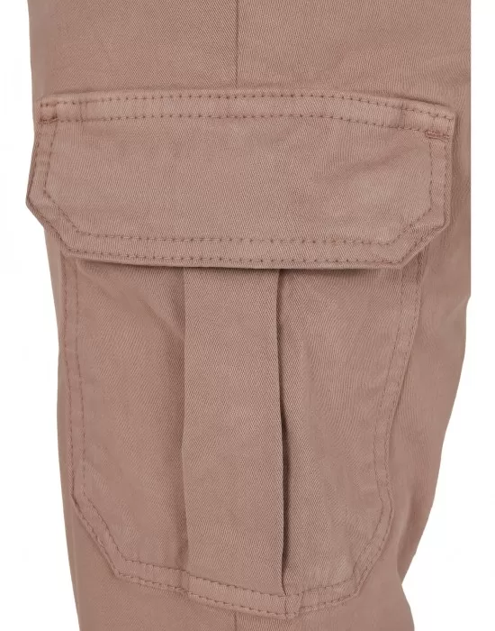 Дамски карго панталон Urban Classics Ladies High Waist Cargo Pants  в цвят пепел от рози, Панталони - Hoodstyle.bg