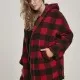 Дамско яке в от Urban Classics Ladies Hooded Oversized Check Sherpa, Якета - Hoodstyle.bg