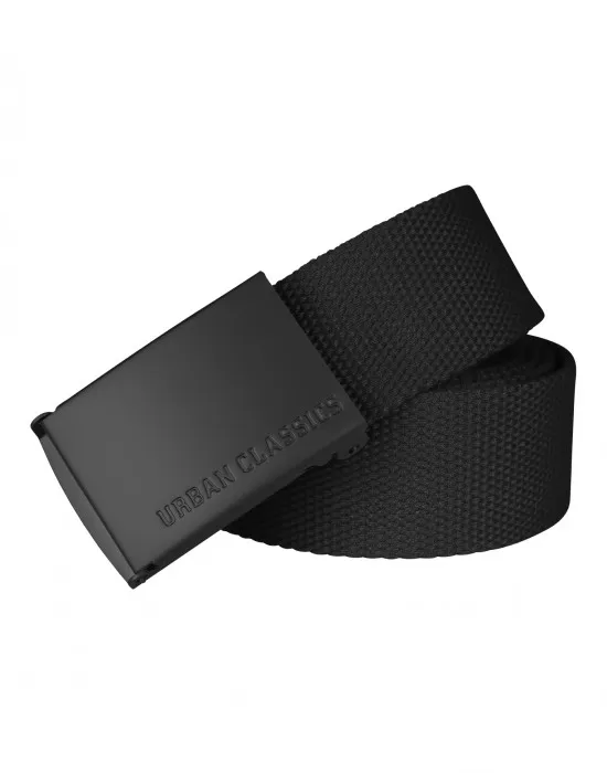 Колан в черен цвят Urban Classics Canvas  bl/bl, Колани - Hoodstyle.bg
