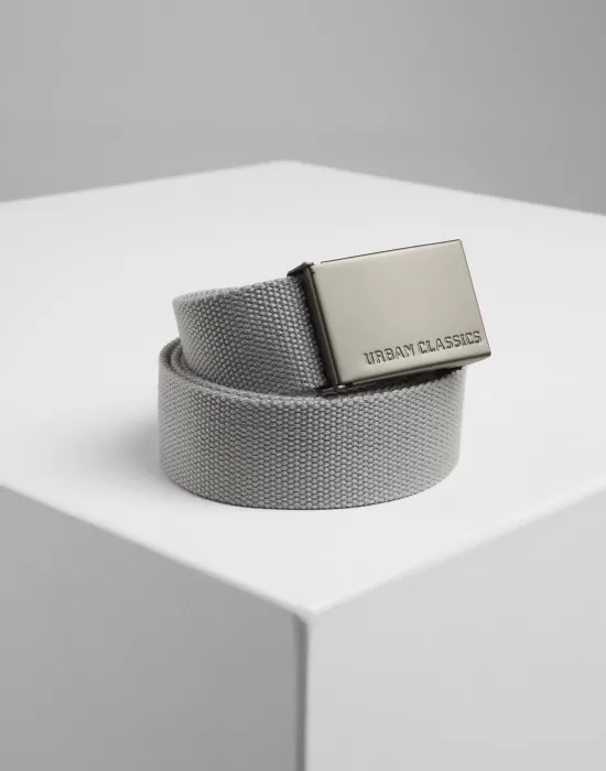 Колан в сив цвят Urban Classics Canvas, Колани - Hoodstyle.bg