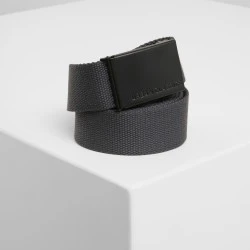 Колан в тъмносив цвят Urban Classics Canvas char/bl