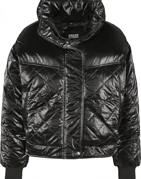 Дамско яке в черно от Urban Classics Ladies Vanish Oversized Diamond Quilt, Якета - Hoodstyle.bg