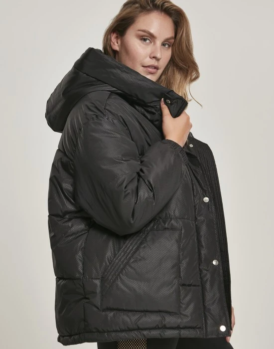 Суичър Ladies Oversized Hooded Puffer black XXL