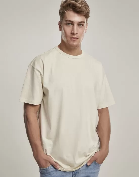 Мъжка тениска в пясъчен цвят Urban Classics  Organic Basic, Тениски - Hoodstyle.bg